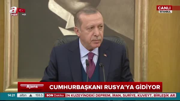 Cumhurbaşkanı Erdoğan, Rusya ziyareti öncesi basın toplantısı düzenledi