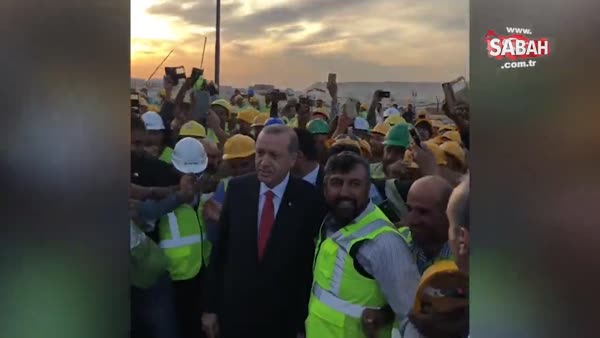Kuveyt'teki Türk işçiler Erdoğan'ı bu tezahüratla karşıladı