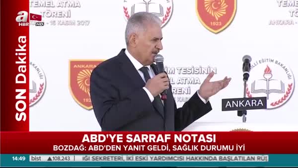 Başbakan Yıldırım Ankara'da toplu açılış töreninde konuştu