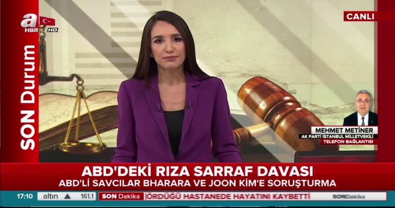 Mehmet Metiner ABD'deki Rıza Sarraf davasıyla ilgili A Haber'e konuştu