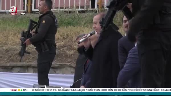 Cumhurbaşkanı Erdoğan Gümüşhane'de vatandaşlara hitap etti
