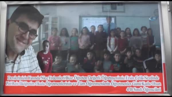 Karaman’da öğretmeni duygulandıran sürpriz