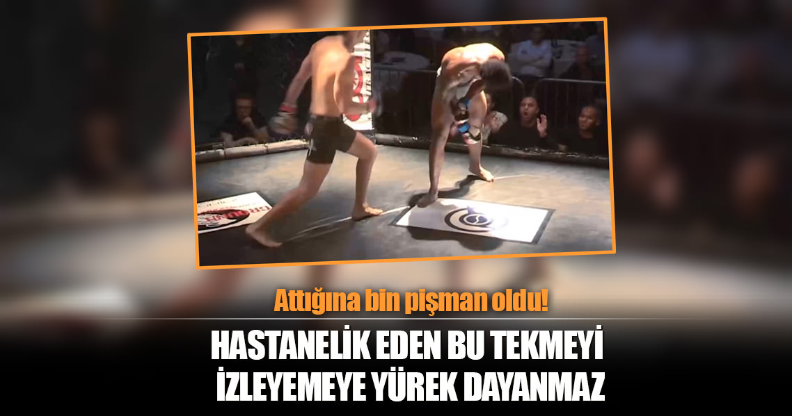 Hastanelik eden tekmeyi atan sporcunun pişmanlığı kamerada!