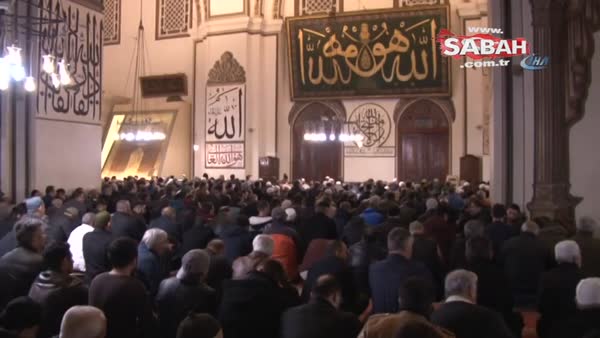 Mevlid Kandili’nde Bursa’daki camiler doldu taştı