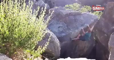 Kanyonda tırmanırken kaya kütlesi ile yere düşen dağcı