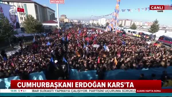 Cumhurbaşkanı Erdoğan Kars'ta önemli açıklamalarda bulundu
