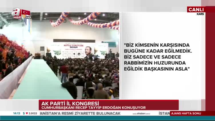 Erdoğan: "O mahkemeler ülkemi yargılayamaz"