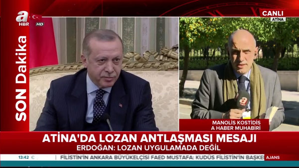Erdoğan'dan Yunanistan'da tarihi mesajlar!