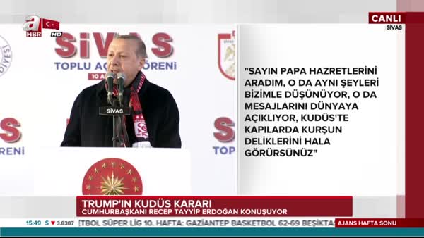 Cumhurbaşkanı Erdoğan Kudüs'teki Müslüman emanetçi aileden bahsetti
