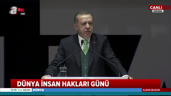 Cumhurbaşkanı Erdoğan Dünya İnsan Hakları Günü Programı'nda konuştu