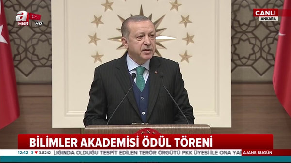 Cumhurbaşkanı Erdoğan, TÜBA Ödül Töreni'nde konuştu