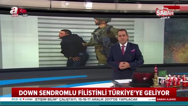 Down sendromlu Filistinli Türkiye'ye geliyor