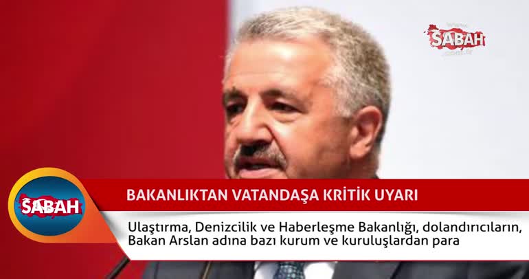 Bakanlıktan vatandaşa kritik uyarı