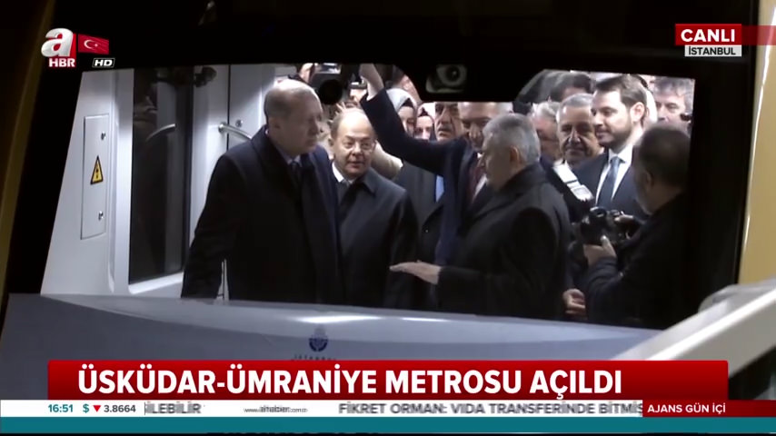 Cumhurbaşkanı Erdoğan Üsküdar-Ümraniye Metro Hattı’nda ilk sefere katıldı