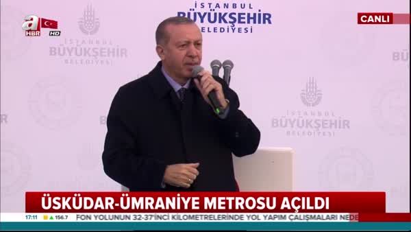 Cumhurbaşkanı Erdoğan, Üsküdar Ümraniye Metro Hattı'nı açtı