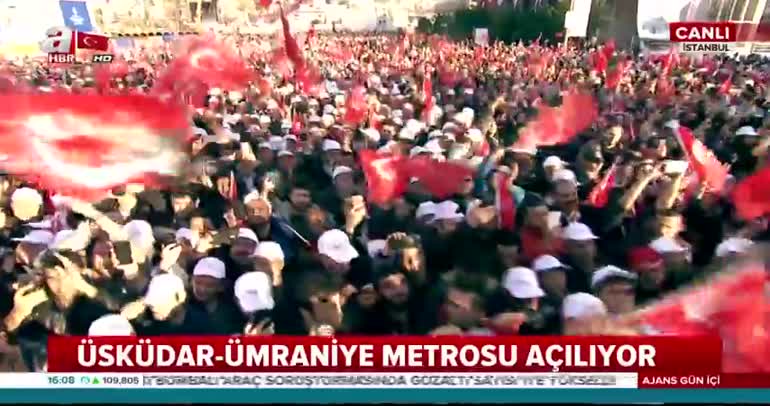 Cumhurbaşkanı Erdoğan Üsküdar-Ümraniye metro hattı açılış töreninde konuştu