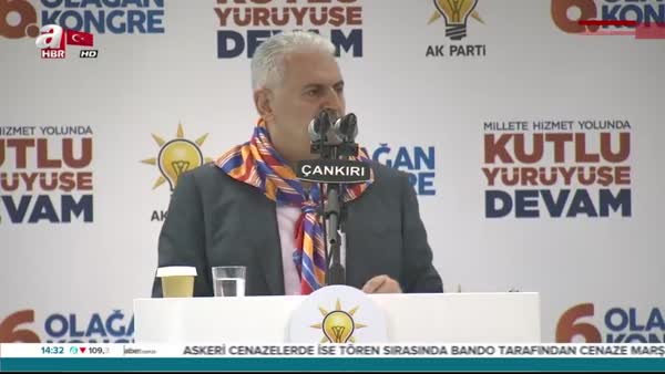 Başbakan Yıldırım AK Parti Çankırı İl Kongresi'nde konuştu