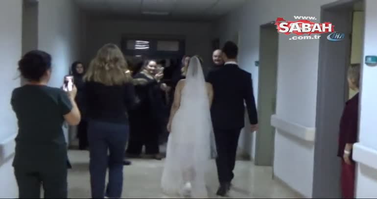 Hastane odasında nikah!