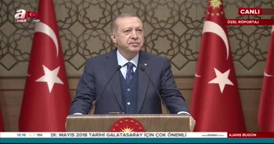 Cumhurbaşkanı Erdoğan, Cumhurbaşkanlığı Külliyesi’nde düzenlenen 42. Muhtarlar Toplantısı’nda konuştu