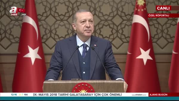 Cumhurbaşkanı Erdoğan, Cumhurbaşkanlığı Külliyesi'nde düzenlenen 42. Muhtarlar Toplantısı'nda konuştu
