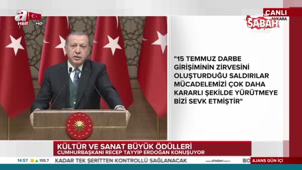 Cumhurbaşkanı Erdoğan'dan BAE Dışişleri Bakanı'na 