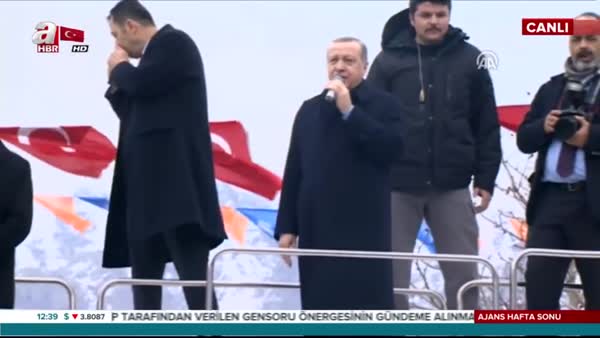 Cumhurbaşkanı Erdoğan, Hakkari'de vatandaşlar hitap etti!