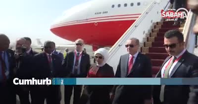 Cumhurbaşkanı Erdoğan’a Sudan’da coşkulu karşılama