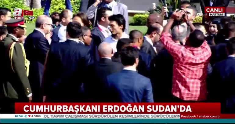 Cumhurbaşkanı Erdoğan Sudan'da