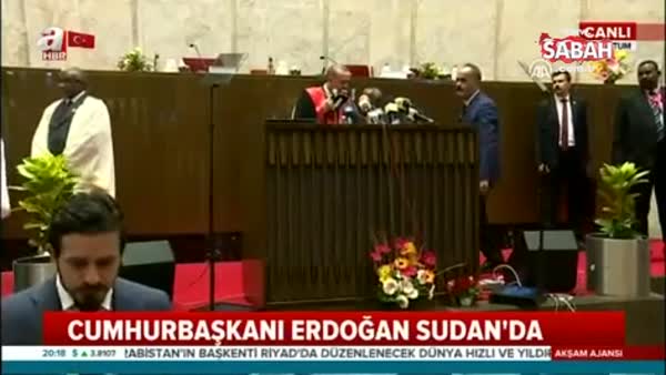 Cumhurbaşkanı Erdoğan Sudan'da konuştu
