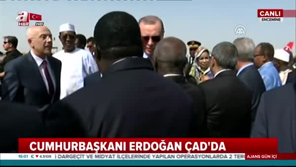 Cumhurbaşkanı Erdoğan Çad'da