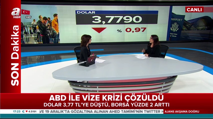 Vize krizi çözüldü Dolar çakıldı!