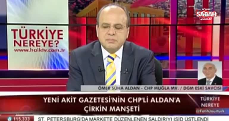 CHP'li Aldan bu kez tehdit etti