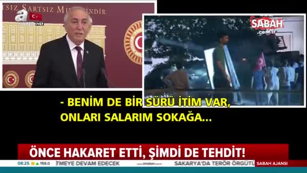 Millete hakaret eden CHP'li vekil Cumhurbaşkanı Erdoğan'ı tehdit etti!