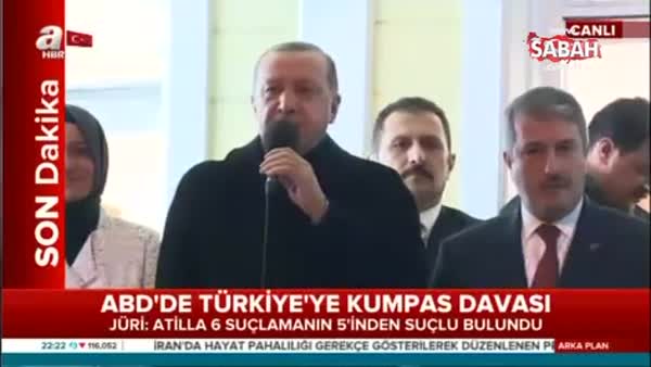 Cumhurbaşkanı Erdoğan Sarıyer'de konuştu