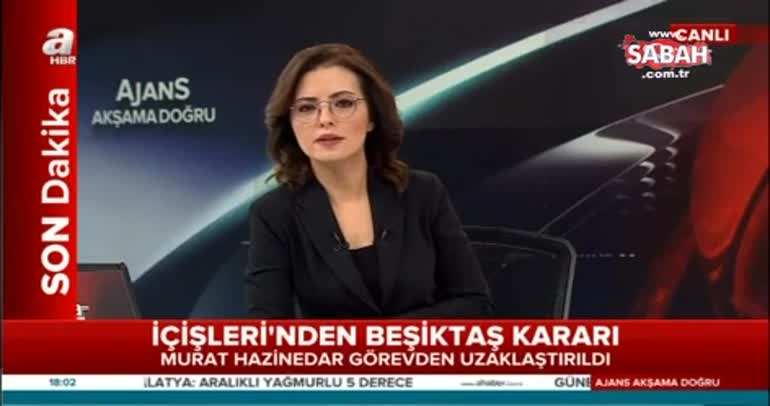 Murat Hazinedar görevden uzaklaştırıldı