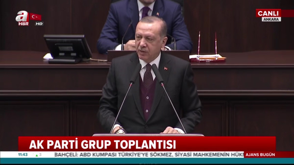 Cumhurbaşkanı Erdoğan, AK Parti grup toplantısında konuştu