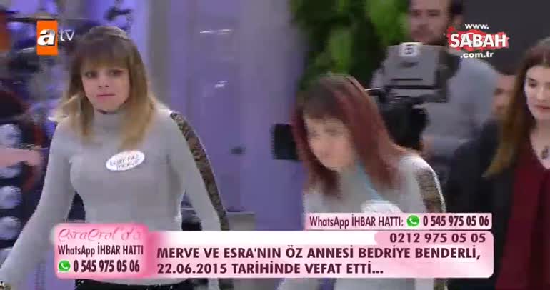 Kızlar, annelerinin vefat ettiğini psikolog eşliğinde öğrendiler!