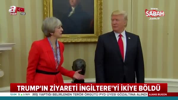 Trump'ın ziyareti İngiltere'yi ikiye böldü