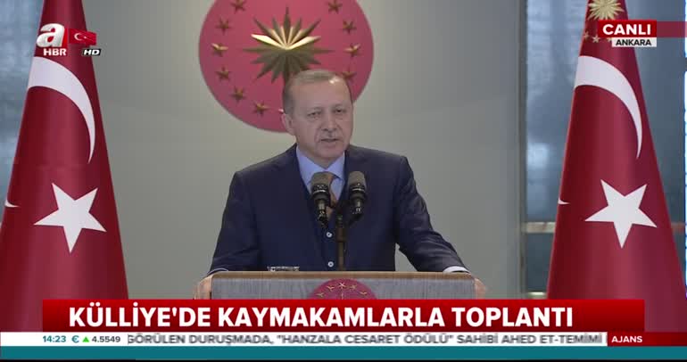 Cumhurbaşkanı Erdoğan, Külliye'de Kaymakamlar Toplantısında konuştu