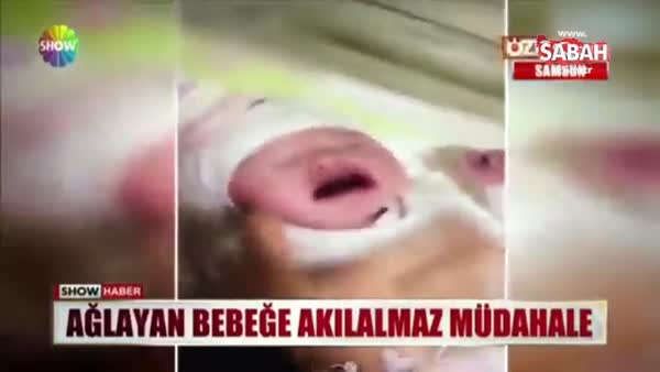 Samsun'da hemşireden yeni doğan bebeğe skandal hareketler
