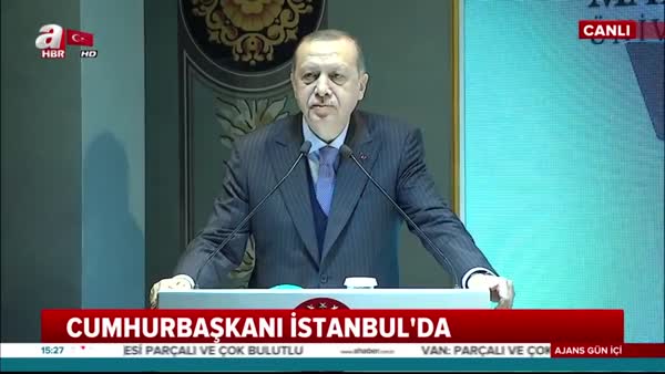 Cumhurbaşkanı Erdoğan Marmara Üniversitesi 135. Kuruluş Yıl Dönümü Programında konuştu