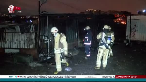 Beylikdüzü'nde konteynırda yangın: 3 işçi hayatını kaybetti