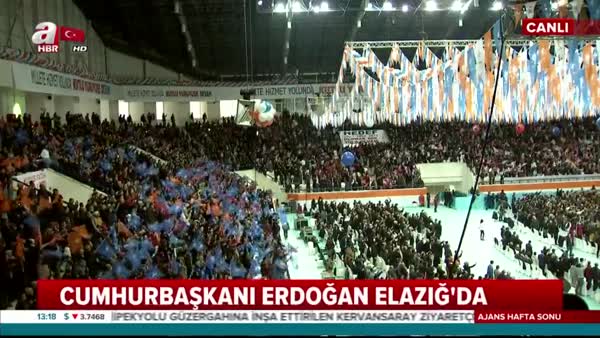 Cumhurbaşkanı Recep Tayyip Erdoğan, AK Parti Elazığ 6. Olağan İl Kongresi'nde konuştu