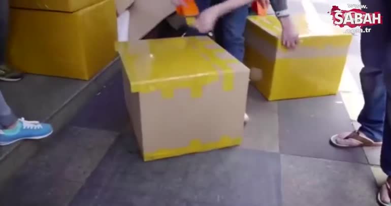 Çin'de kargo paketleme servisi