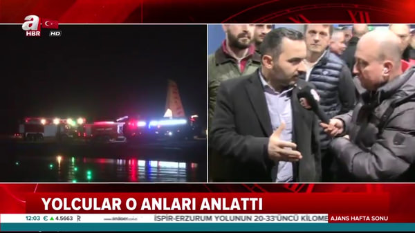 Trabzon'da pistten çıkan uçağın yolcuları konuştu!