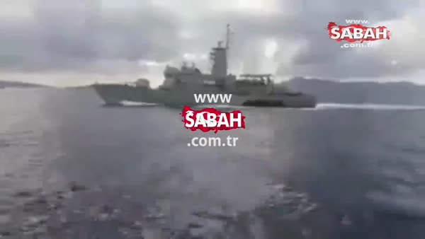 Yunan hücum botu Türk sahil güvenlik botuna böyle çarptı