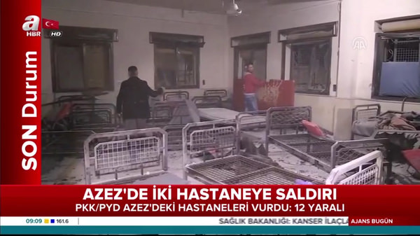 PYD/PKK Azez'deki hastanelere saldırdı