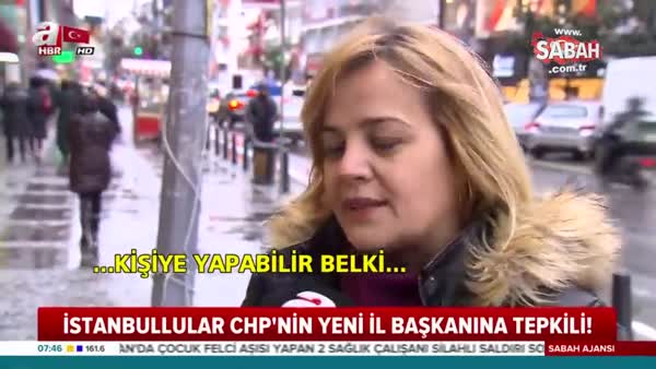 İstanbullular CHP'li Kaftancıoğlu'na tepkili!