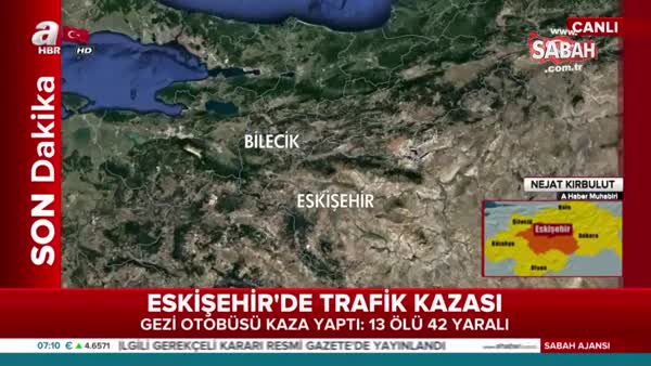 Eskişehir'de gezi otobüsü kaza yaptı: 11 ölü, 44 yaralı!