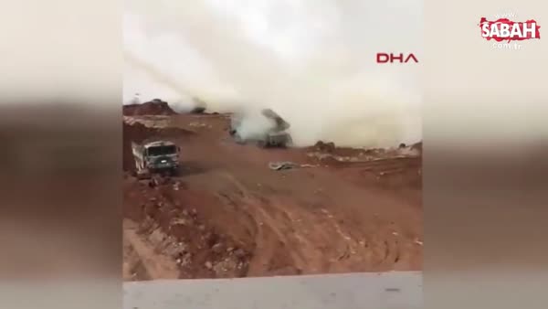 Hatay Zeytindalı Harekatı ile birlikte Afrin'deki hedefler vuruluyor